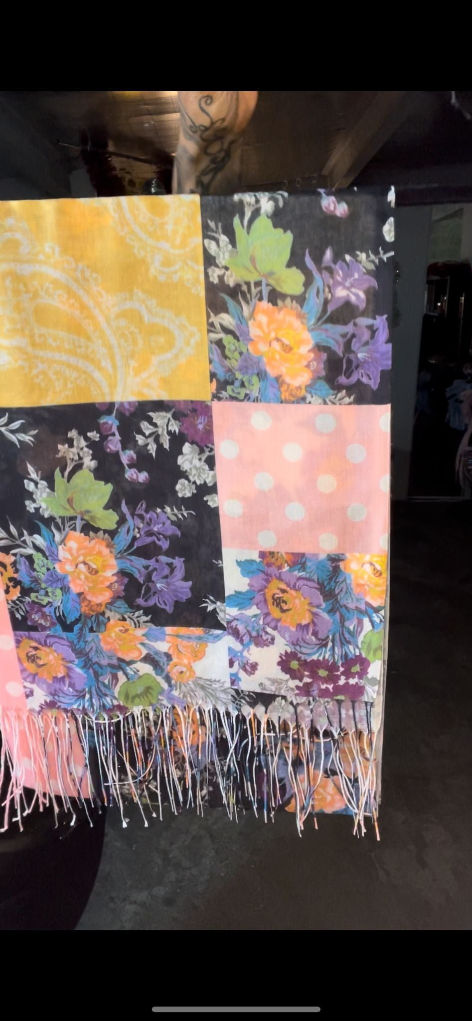 foulard pois et fleurs - L'autre mode
