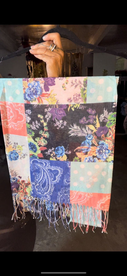 foulard pois et fleurs - L'autre mode