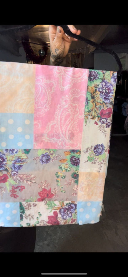 foulard pois et fleurs - L'autre mode