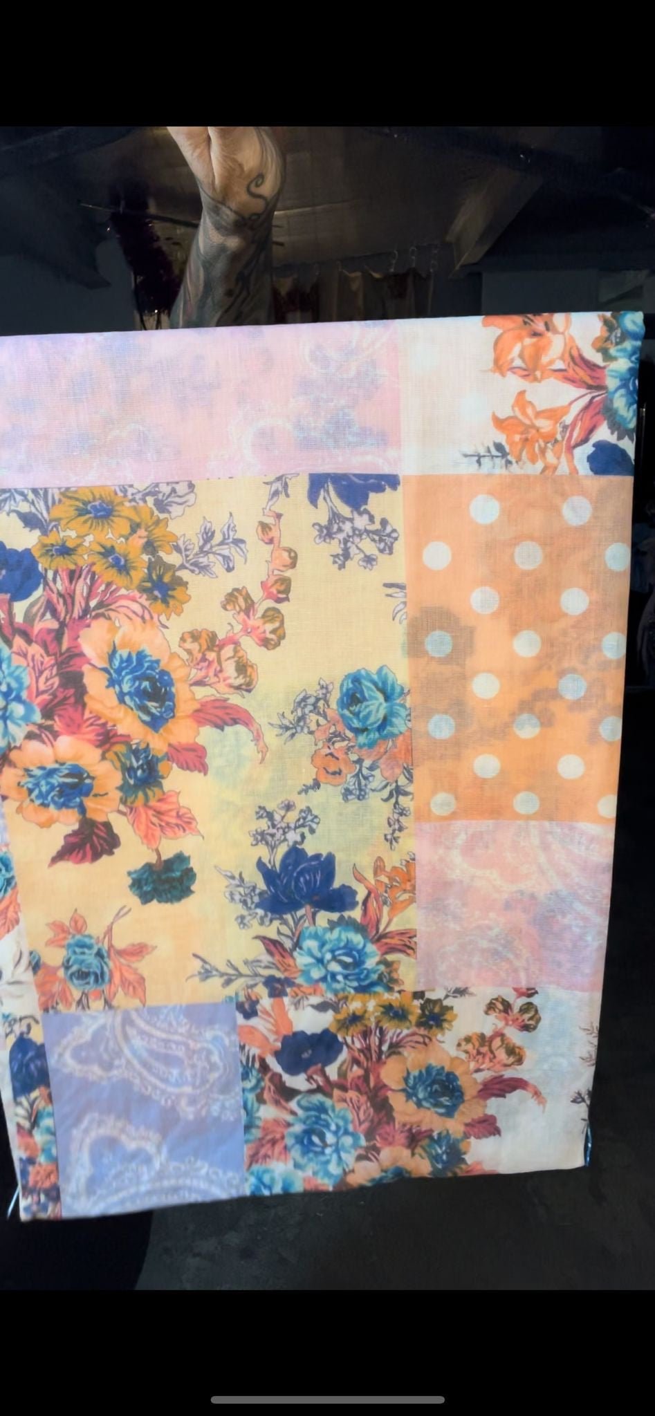 foulard pois et fleurs - L'autre mode