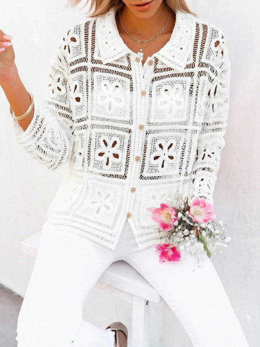 Gilet chemise crochet - L'autre mode