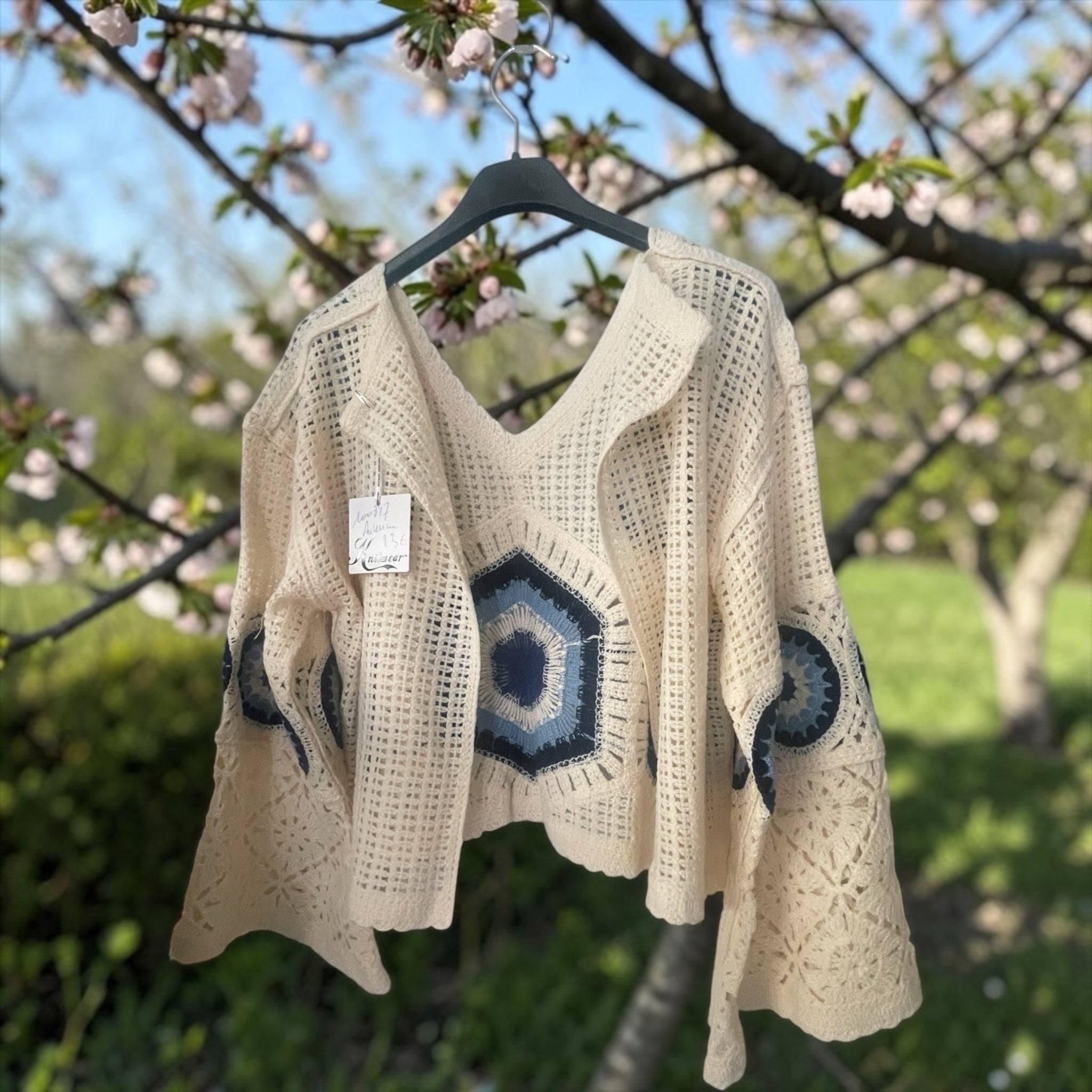 Gilet court macramé - L'autre mode