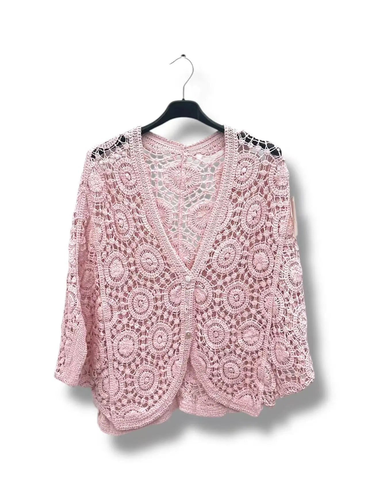 Gilet crochet arrondi - L'autre mode