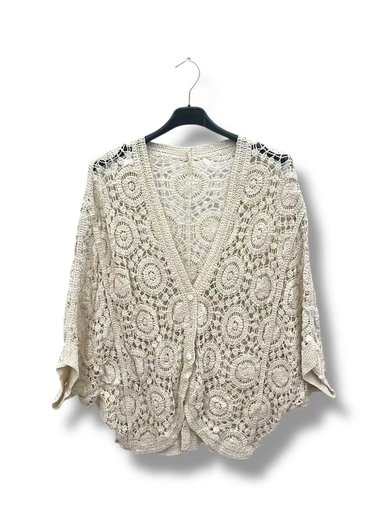 Gilet crochet arrondi - L'autre mode