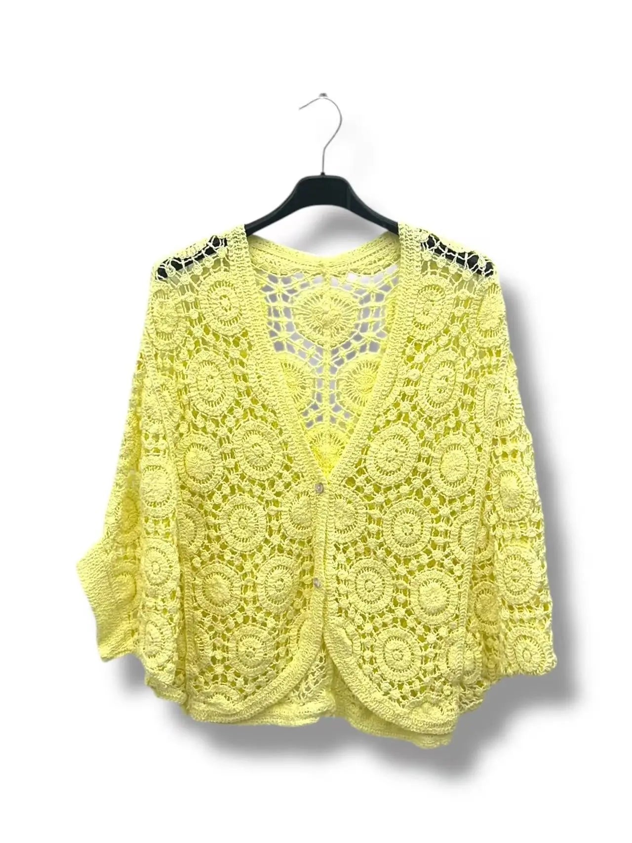Gilet crochet arrondi - L'autre mode