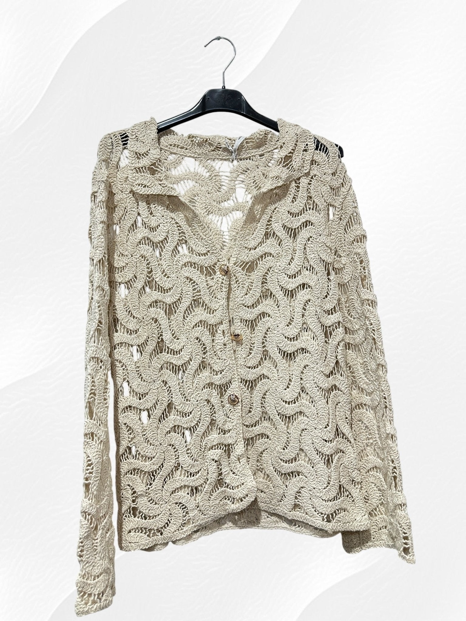 Gilet crochet de sable - L'autre mode