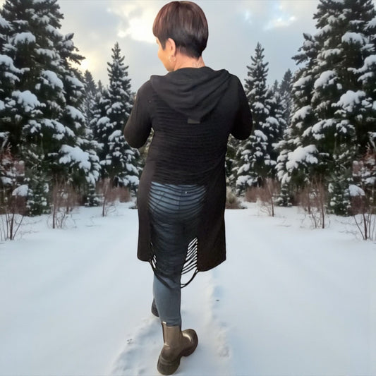 gilet découpé crunche - L'autre mode