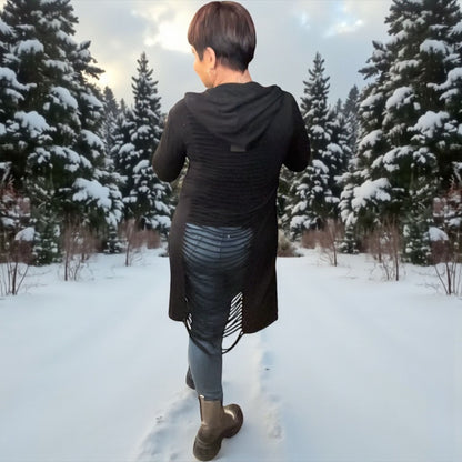 gilet découpé crunche - L'autre mode