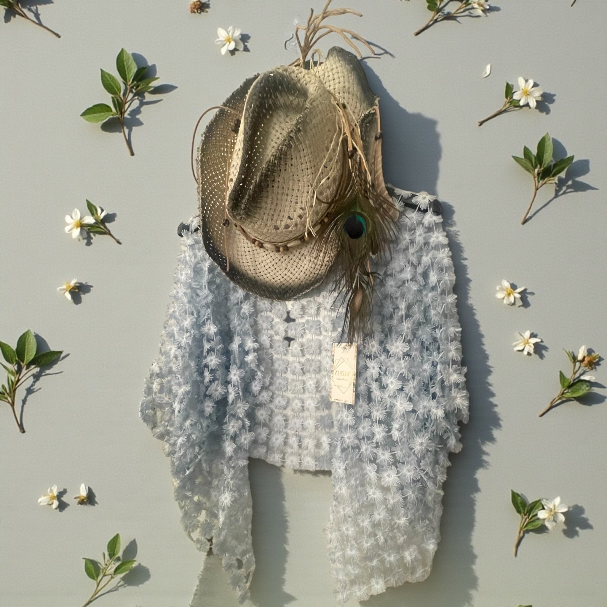 Gilet dentelle de marguerittes - L'autre mode
