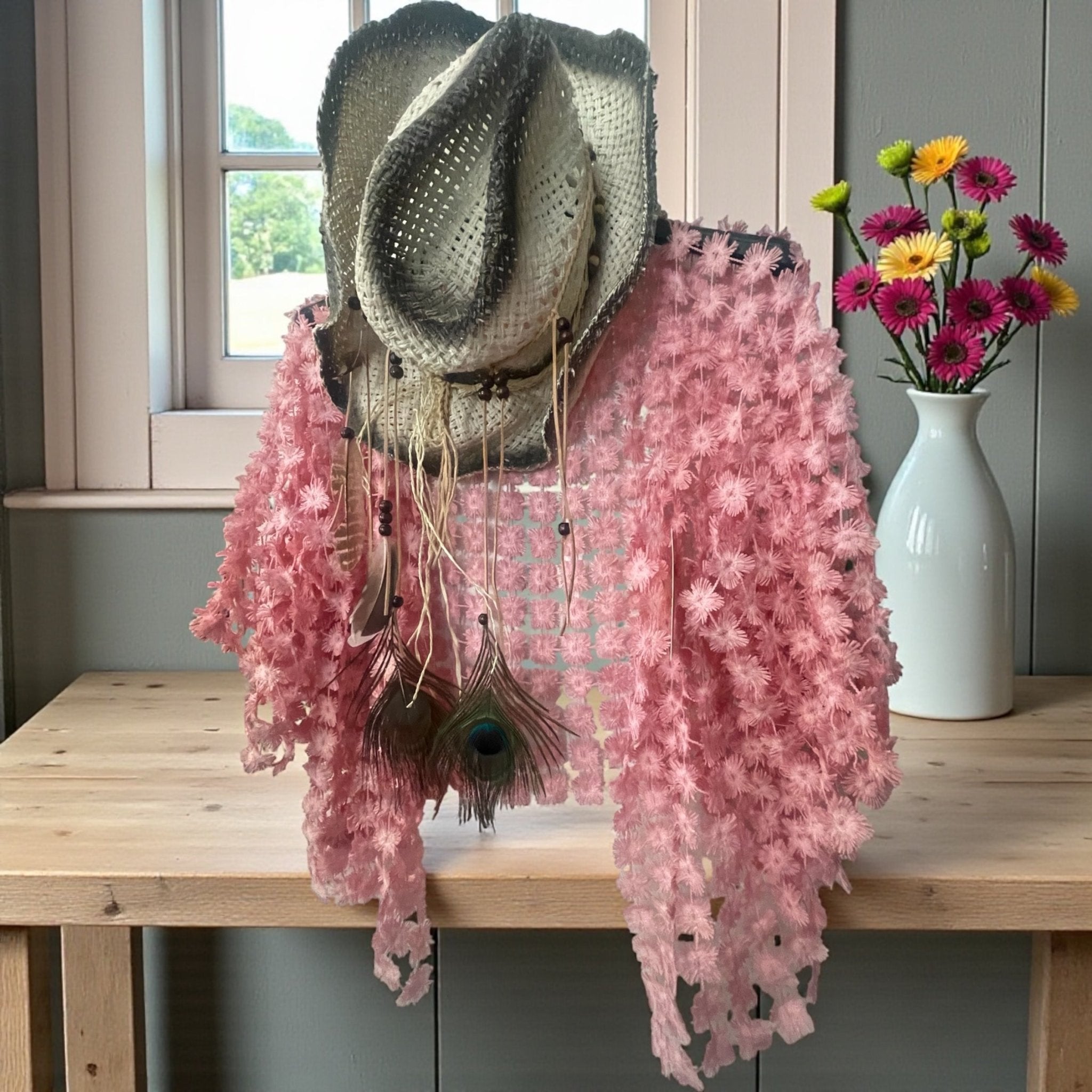 Gilet dentelle de marguerittes - L'autre mode
