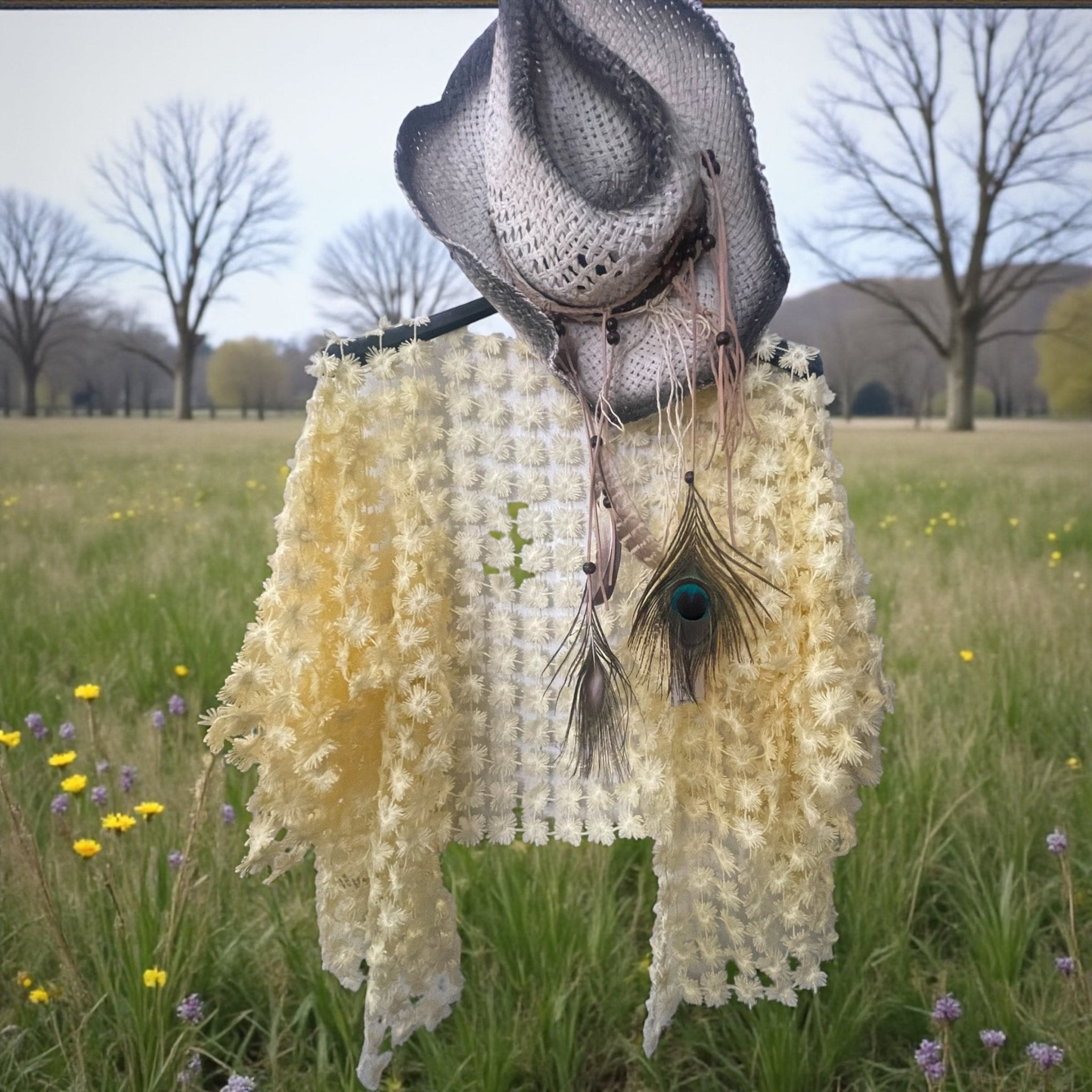 Gilet dentelle de marguerittes - L'autre mode