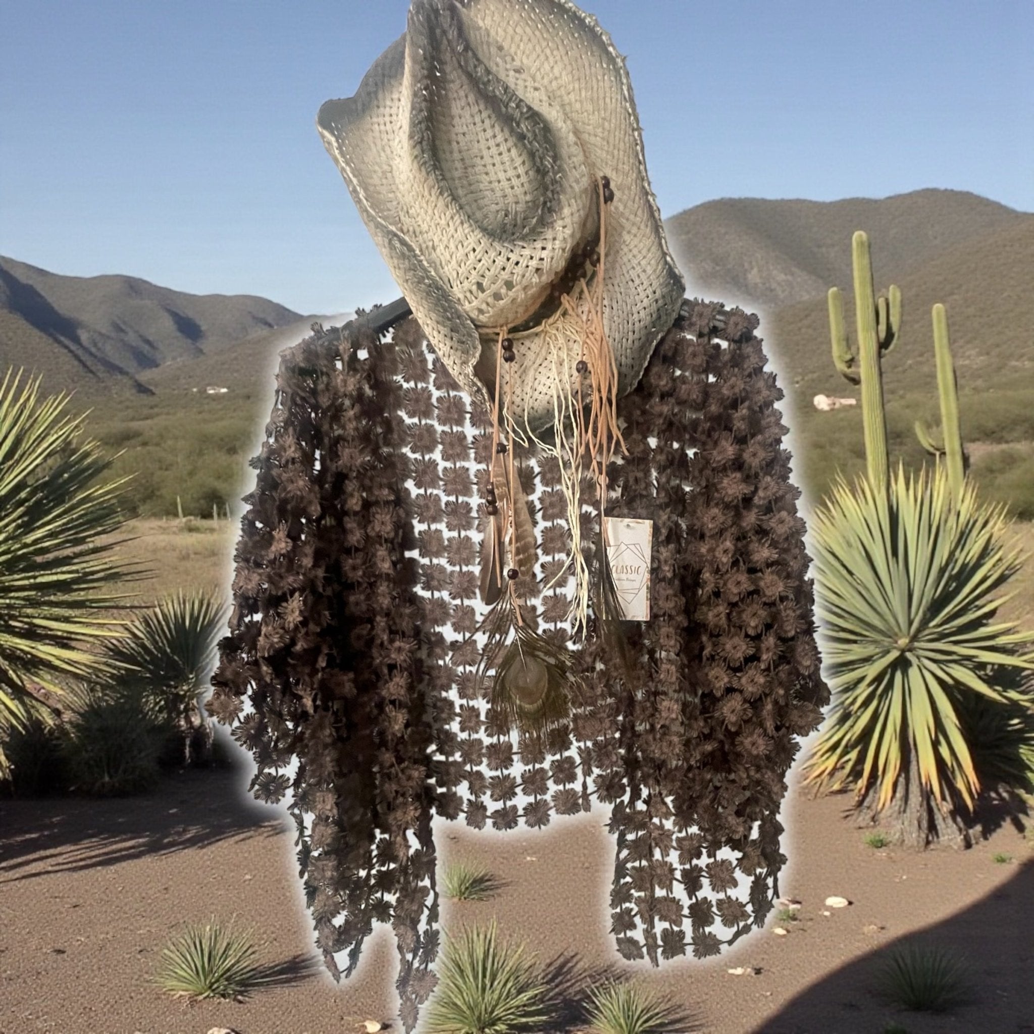 Gilet dentelle de marguerittes - L'autre mode