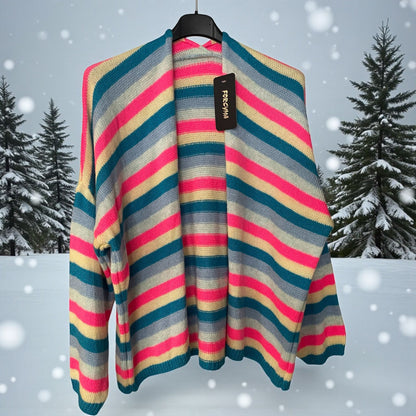 Gilet doux ligné - L'autre mode