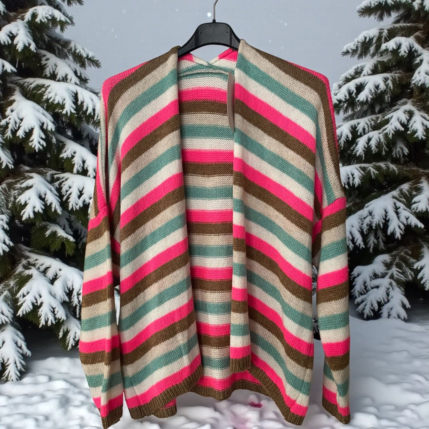 Gilet doux ligné - L'autre mode