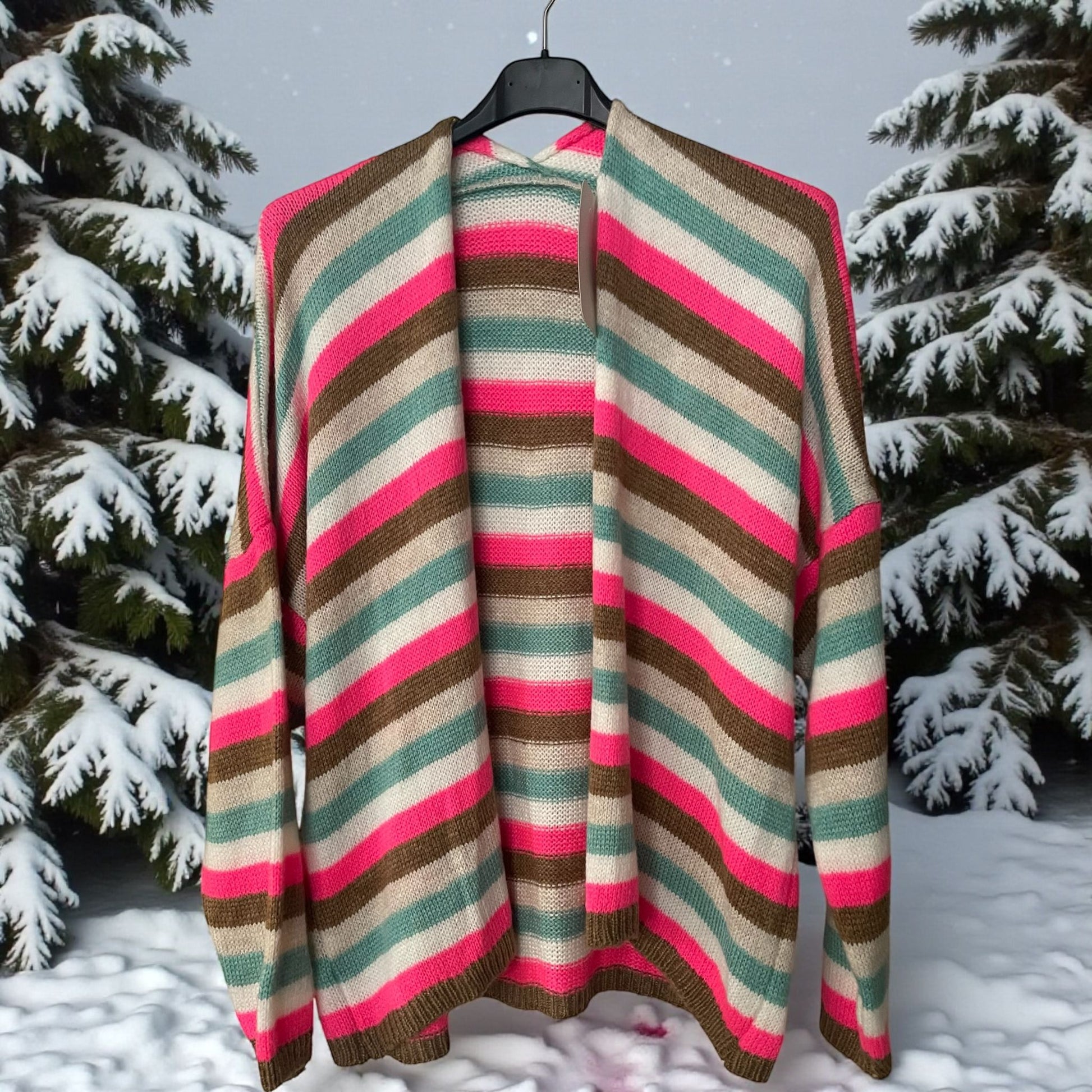 Gilet doux ligné - L'autre mode