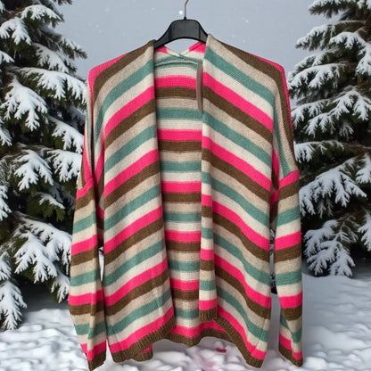 Gilet doux ligné - L'autre mode