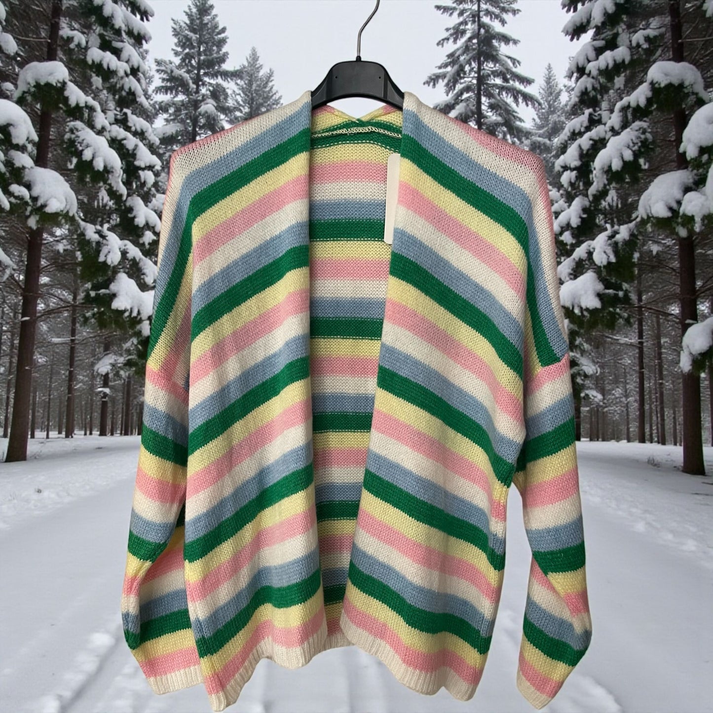 Gilet doux ligné - L'autre mode