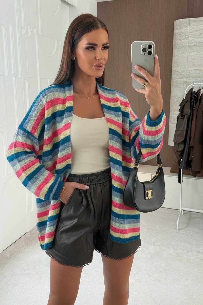 Gilet doux ligné - L'autre mode