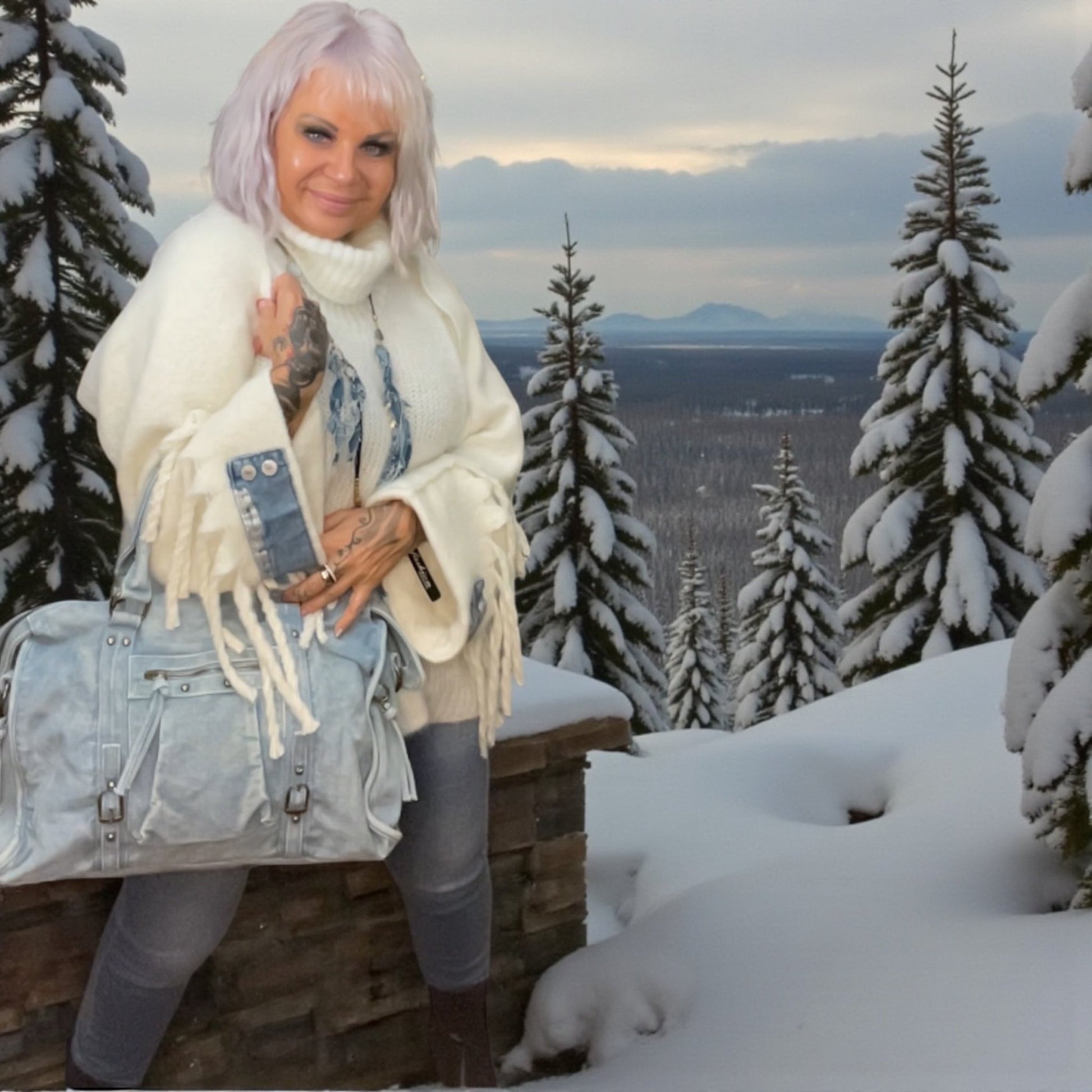 gilet écharpe super jeans - L'autre mode