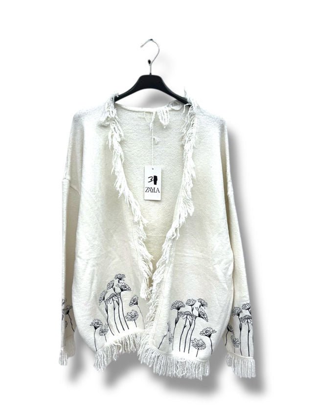 gilet fleurs folles - L'autre mode