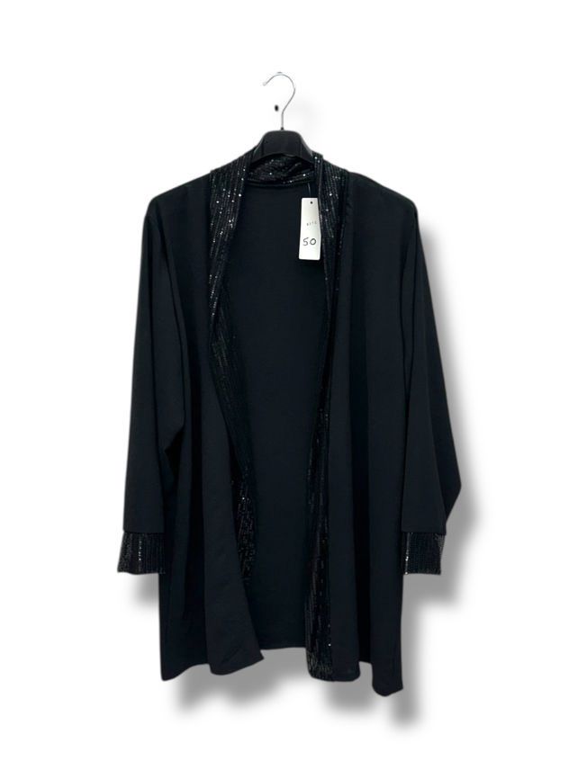 gilet fluide bord sequins - L'autre mode