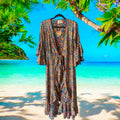 gilet kimono robe cache coeur india - L'autre mode