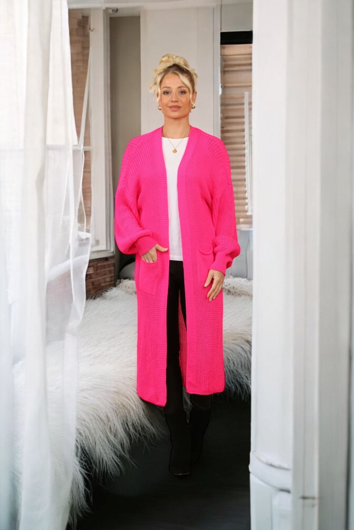 gilet long en maille) - L'autre mode