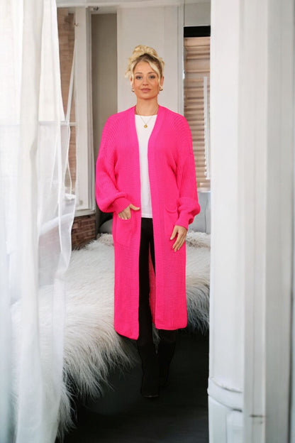gilet long en maille) - L'autre mode