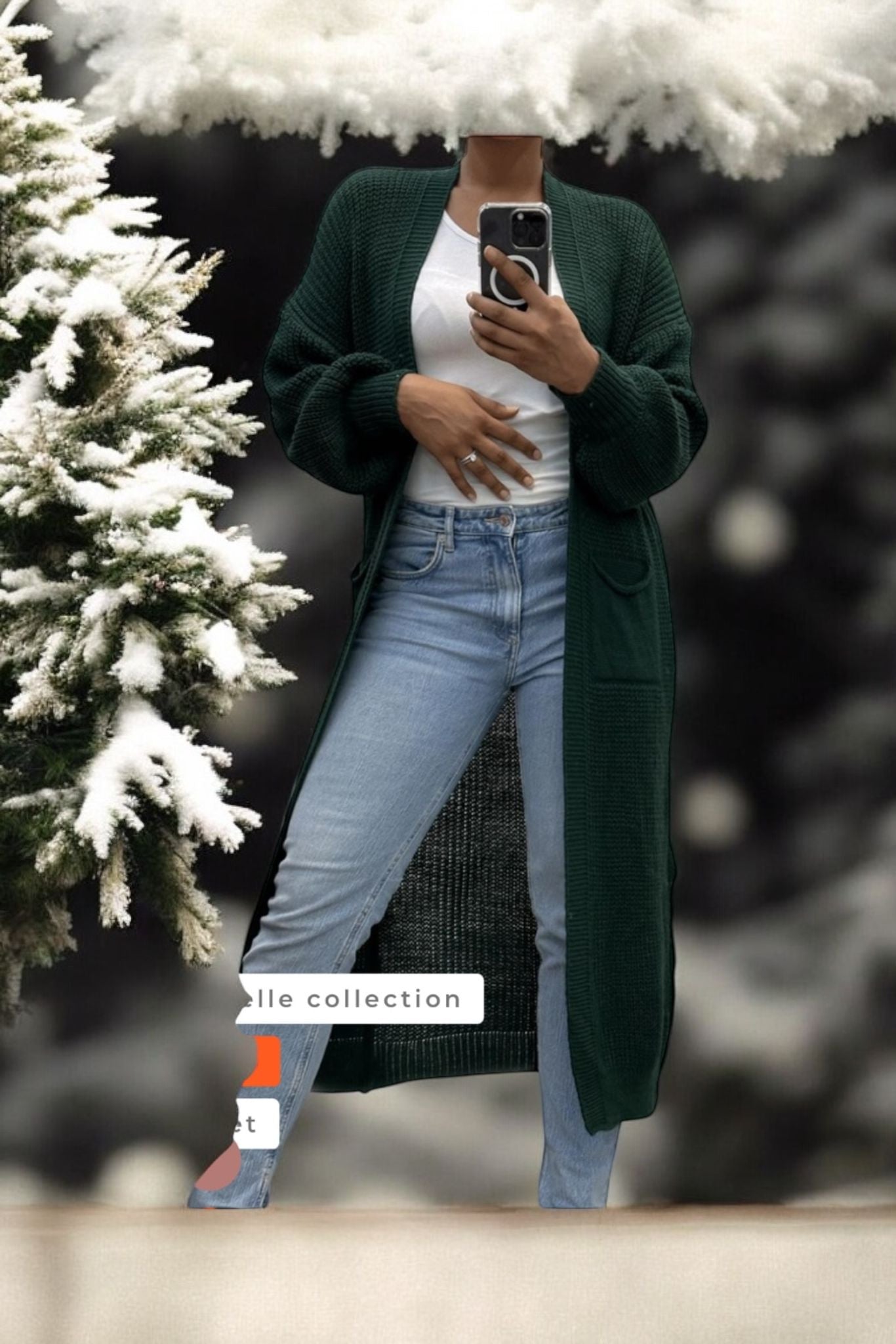 gilet long en maille) - L'autre mode