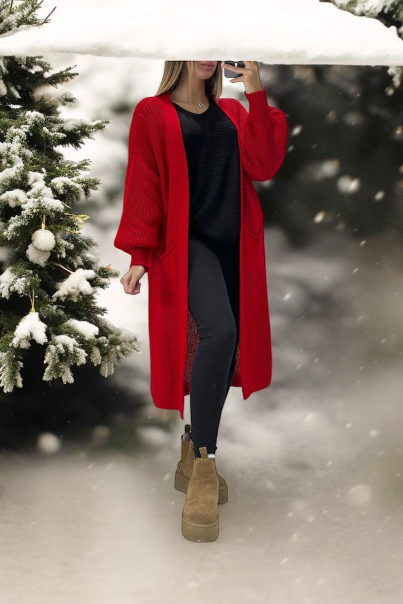 gilet long en maille) - L'autre mode