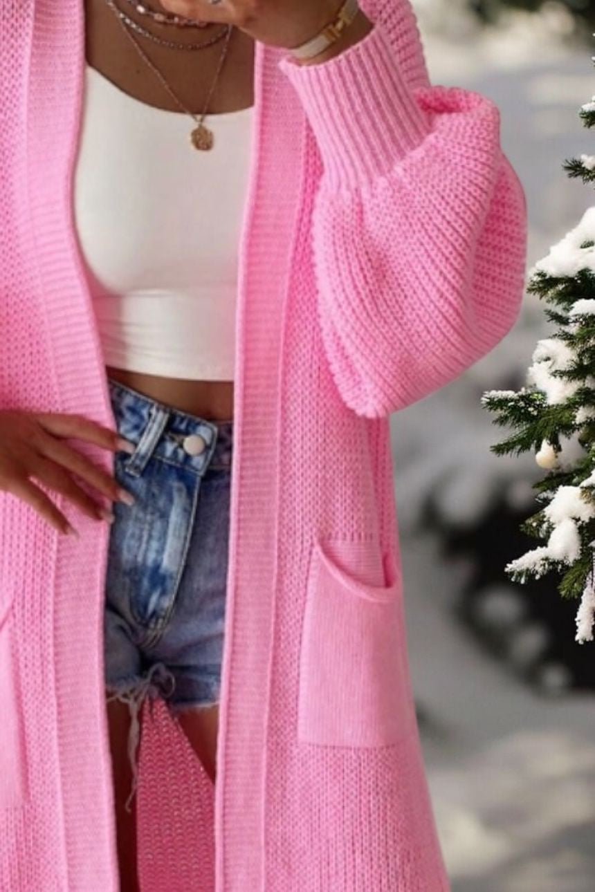 gilet long en maille) - L'autre mode