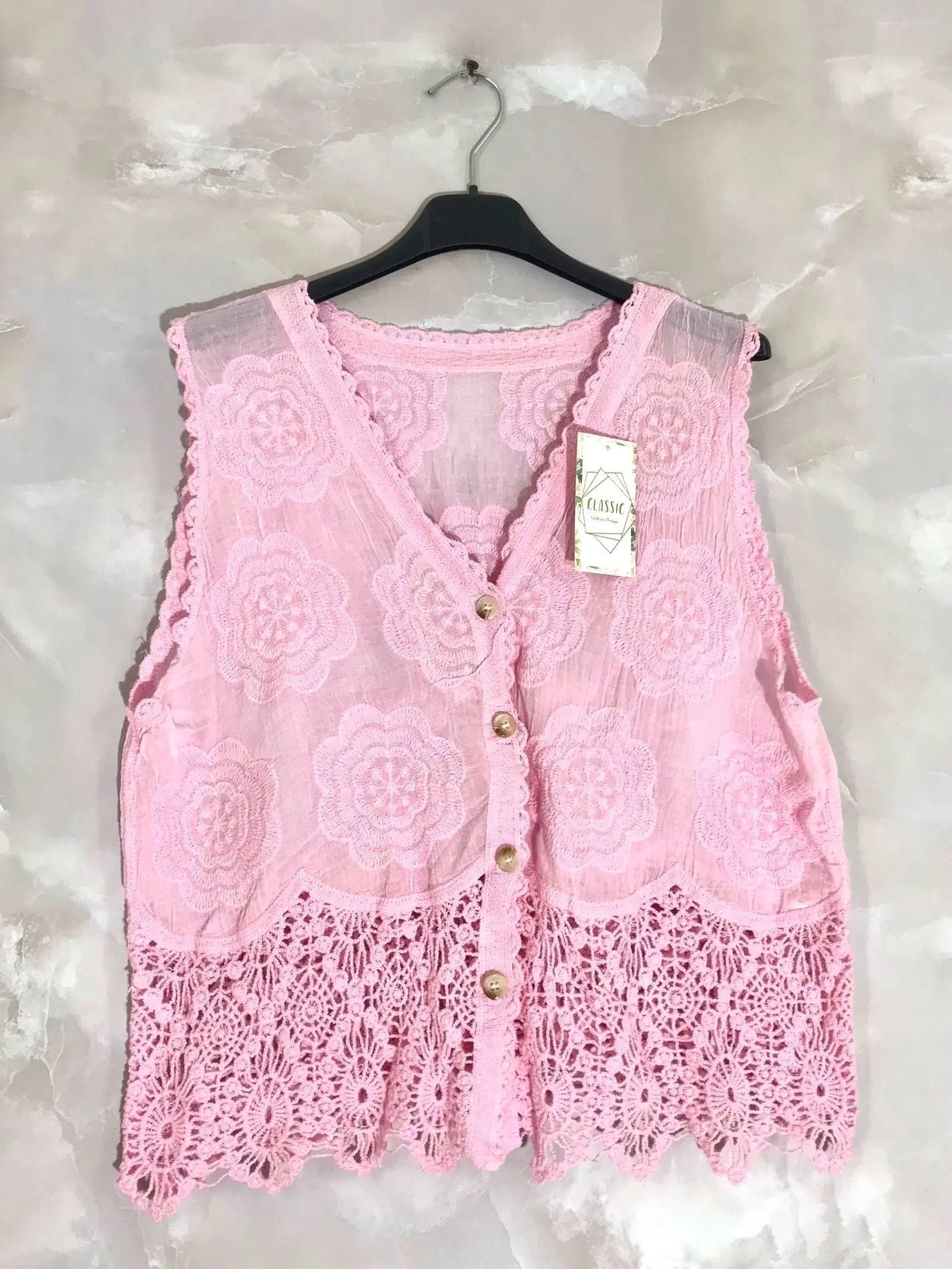 Gilet sans manche cotonnade - L'autre mode