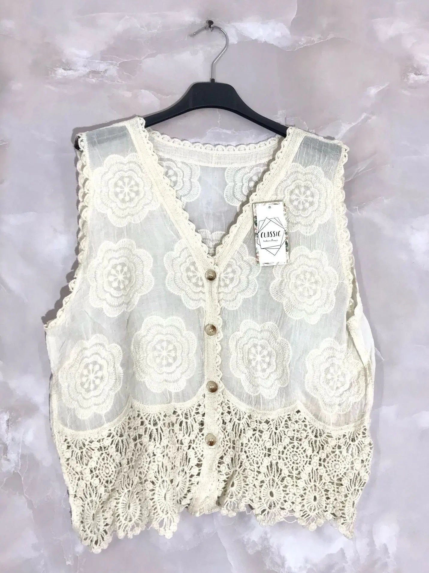 Gilet sans manche cotonnade - L'autre mode