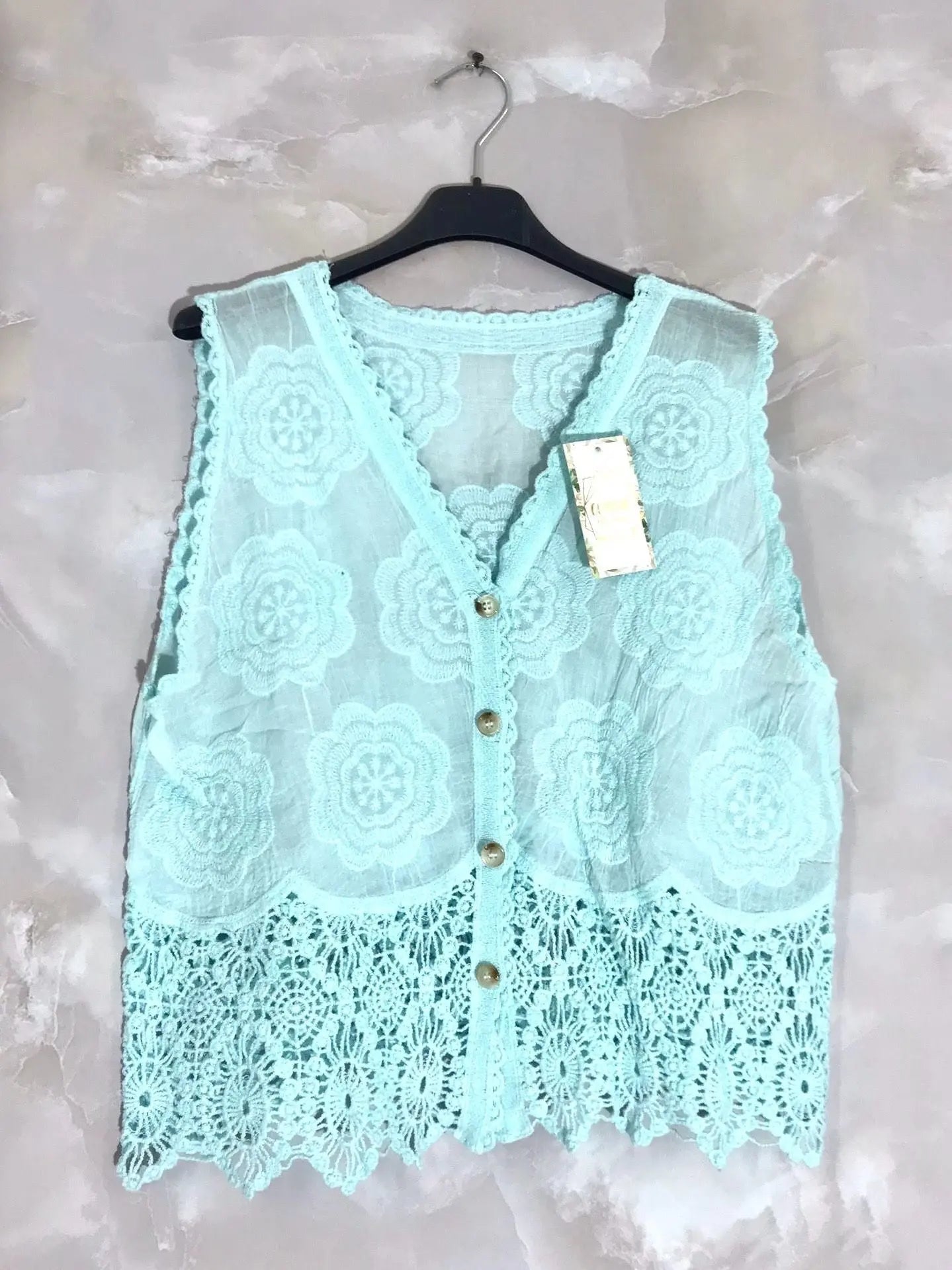 Gilet sans manche cotonnade - L'autre mode