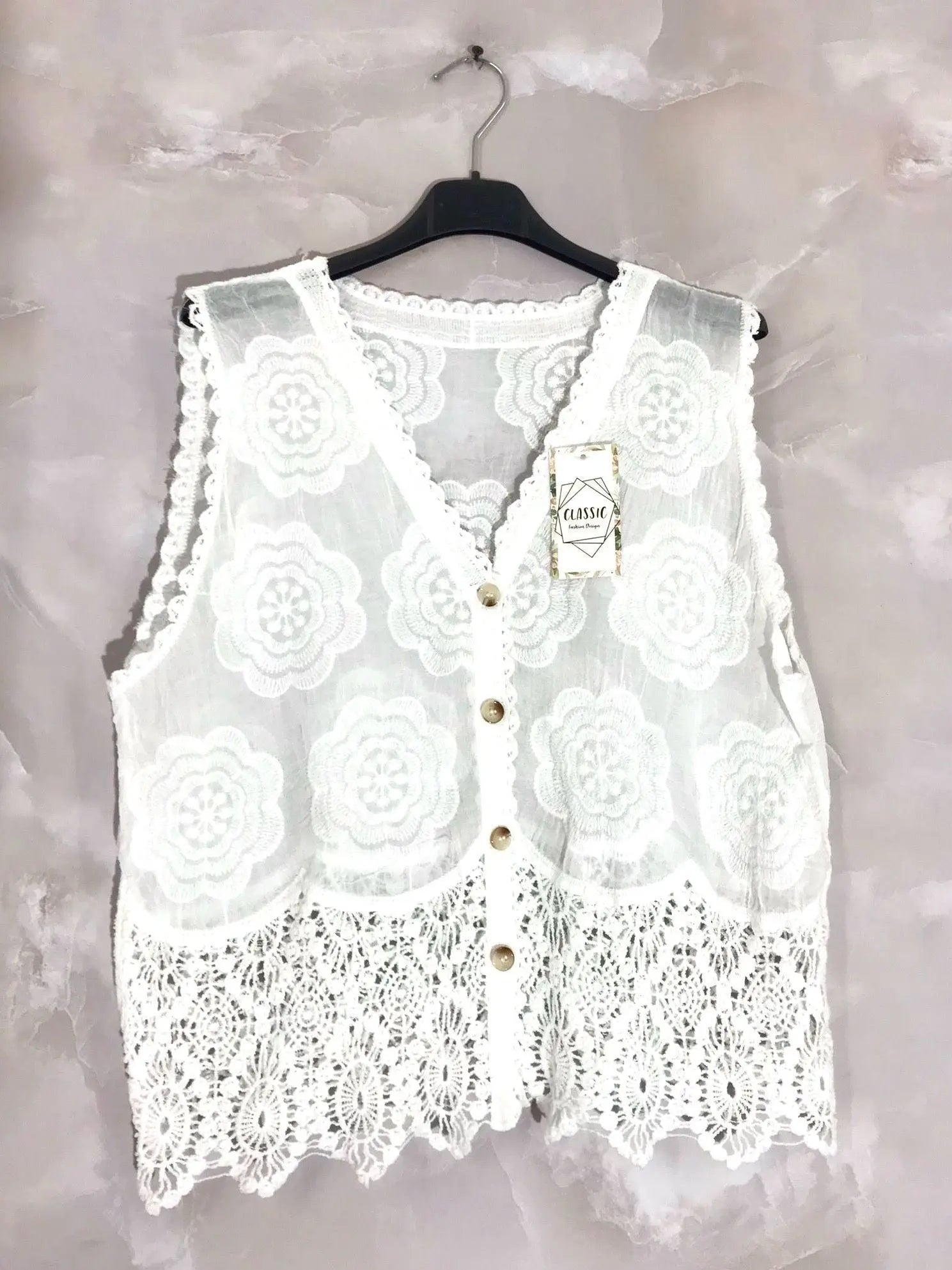 Gilet sans manche cotonnade - L'autre mode