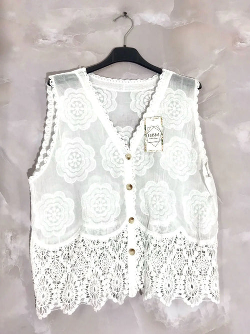 Gilet sans manche cotonnade - L'autre mode