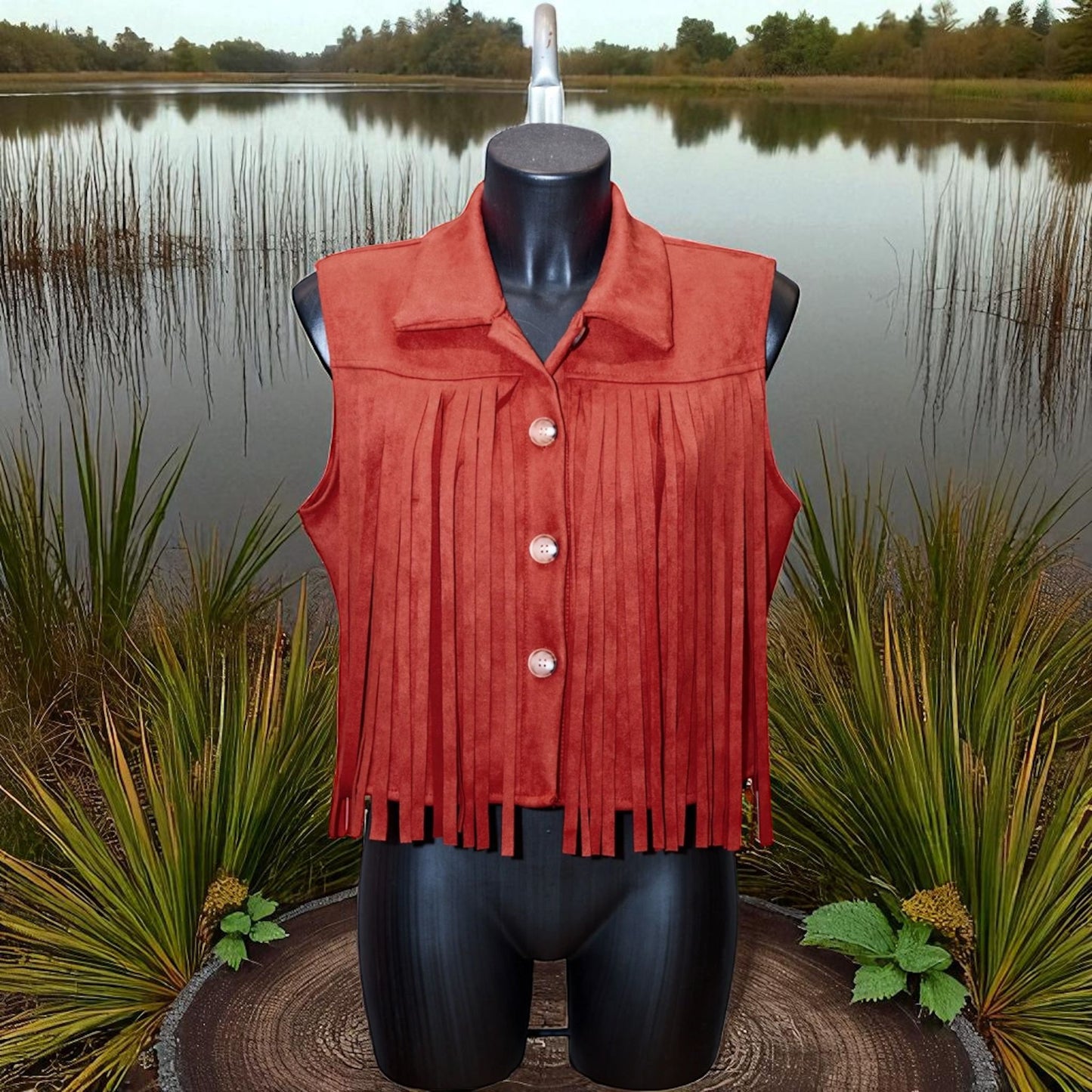 gilet sans manches wild west - L'autre mode