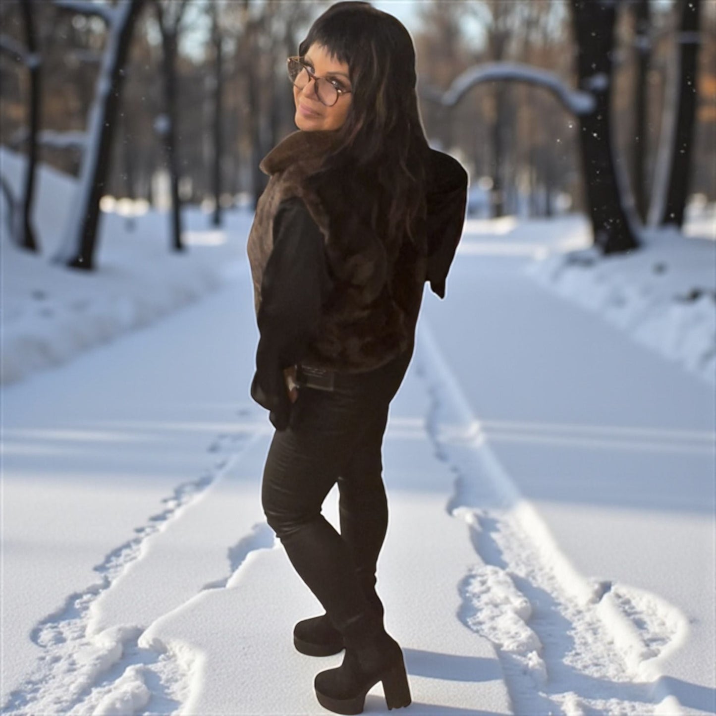 gilet veste sans manche fausse fourrure - L'autre mode