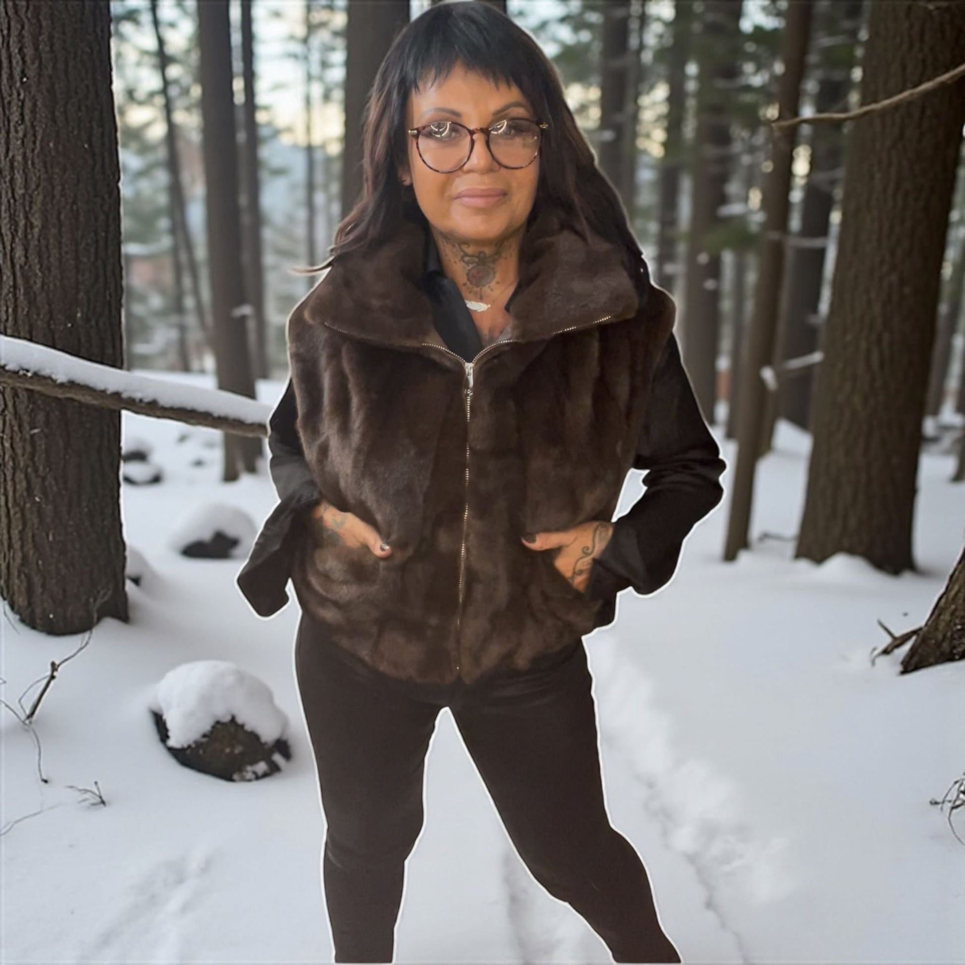 gilet veste sans manche fausse fourrure - L'autre mode