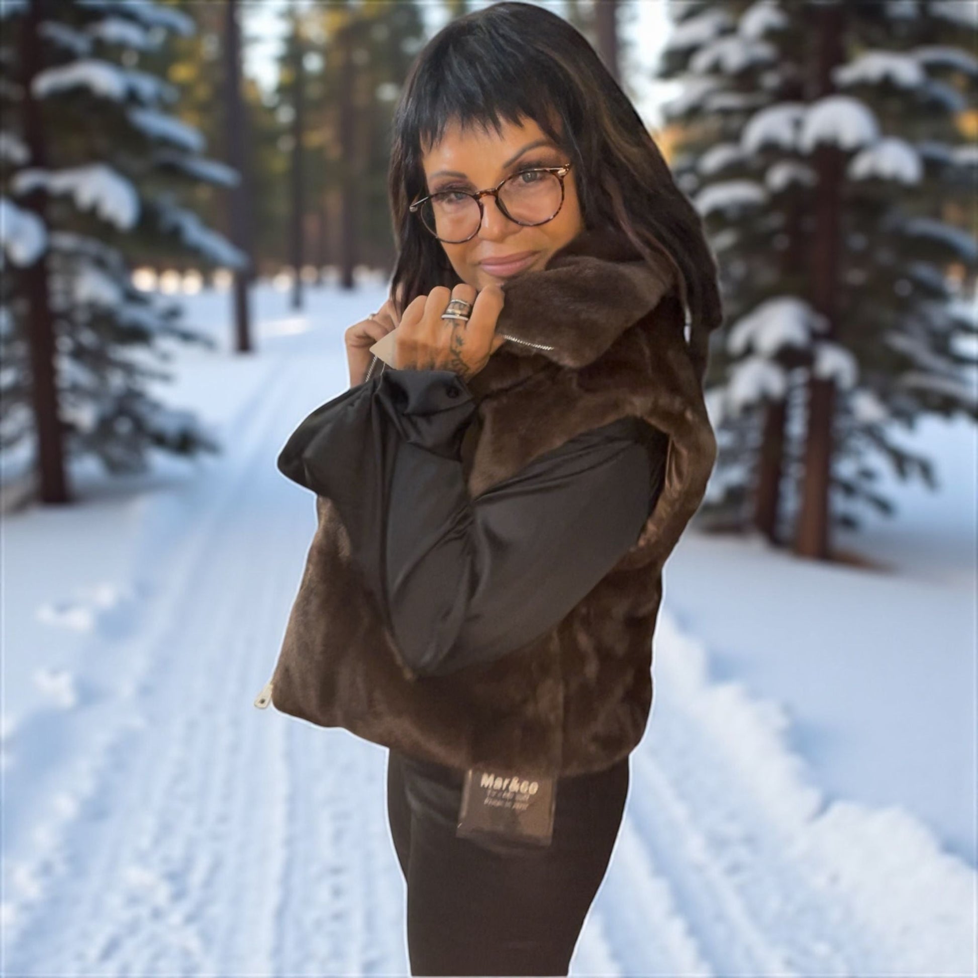 gilet veste sans manche fausse fourrure - L'autre mode