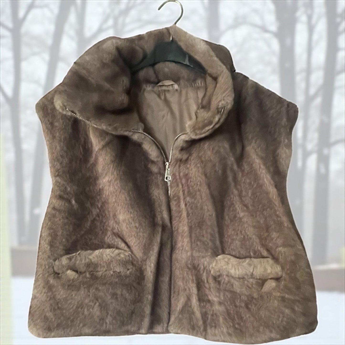 gilet veste sans manche fausse fourrure - L'autre mode