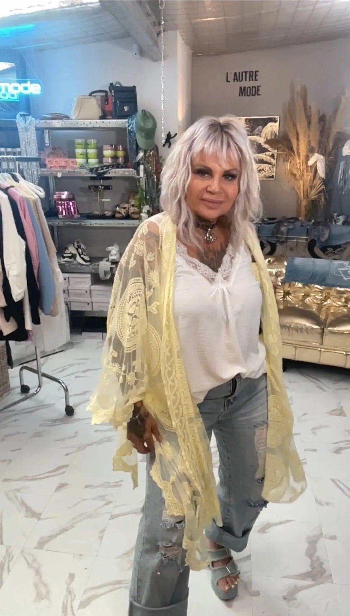 Gilet voile de tulle Bohême - L'autre mode