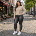 Legging simili hiver grande taille