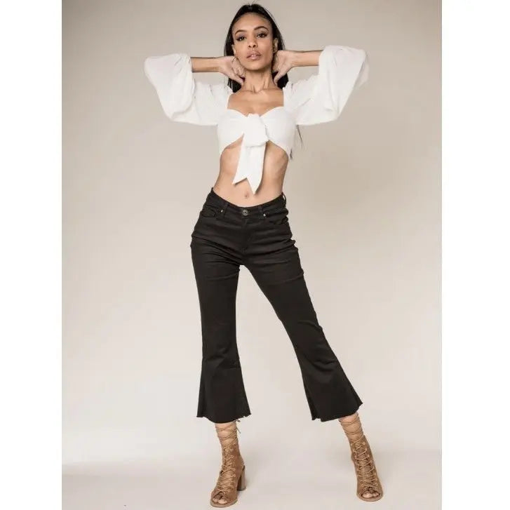JEANS ÉVASÉ CROP - L'autre mode