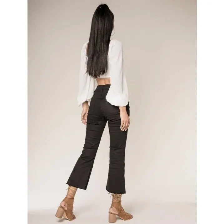JEANS ÉVASÉ CROP - L'autre mode