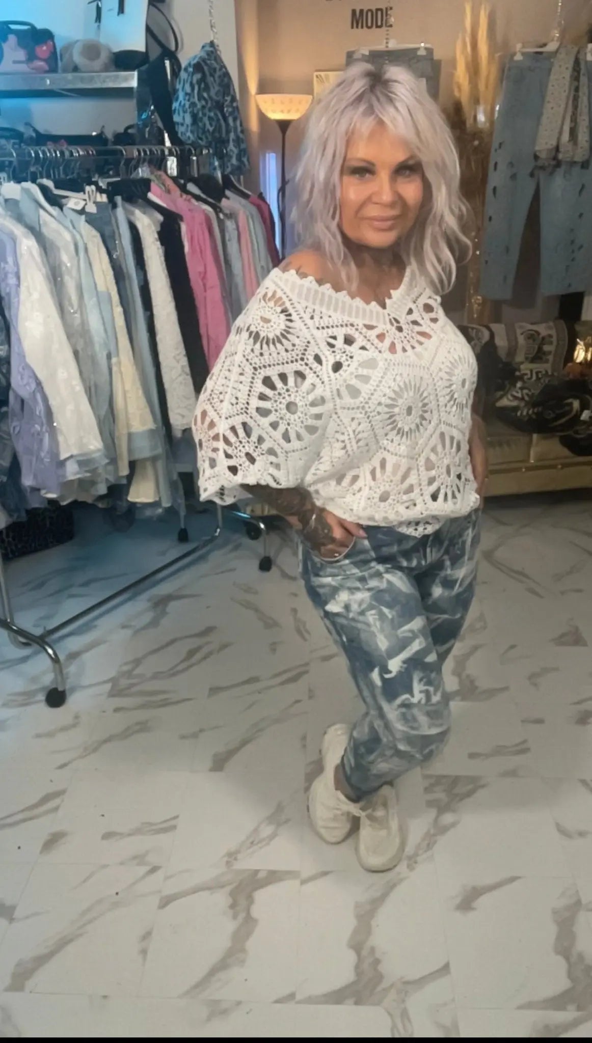 jeans nuage - L'autre mode