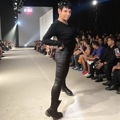 jeans simili polaire - L'autre mode