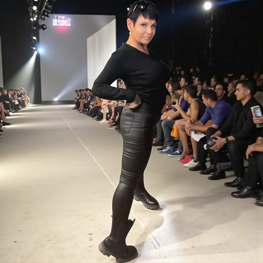 jeans simili polaire - L'autre mode