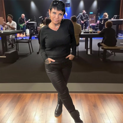jeans simili polaire - L'autre mode
