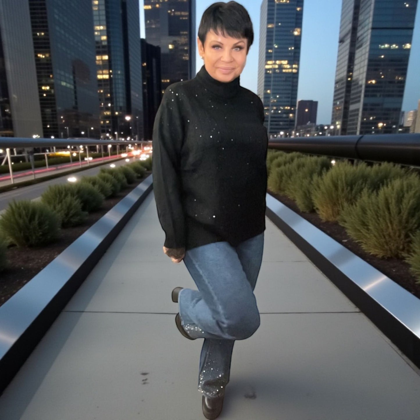 Jeans strass - L'autre mode